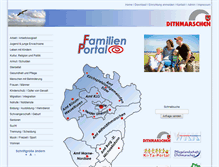 Tablet Screenshot of familienportal-dithmarschen.de